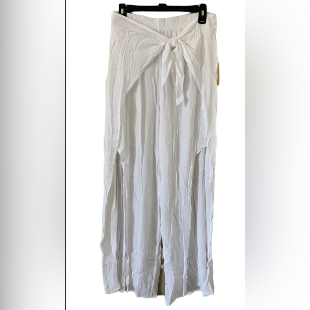 Kona Sol Women’s White CoverUp Pants SIZE M NWT